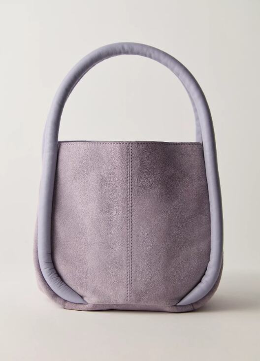 Free People Handbags - NWT Free People Barlow Suede Bucket Bag Fields of Lilac Purple Boho Casual